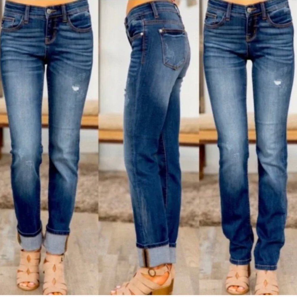 Judy Blue Jeans Straight Fit Style #JB8277 DK sz 29